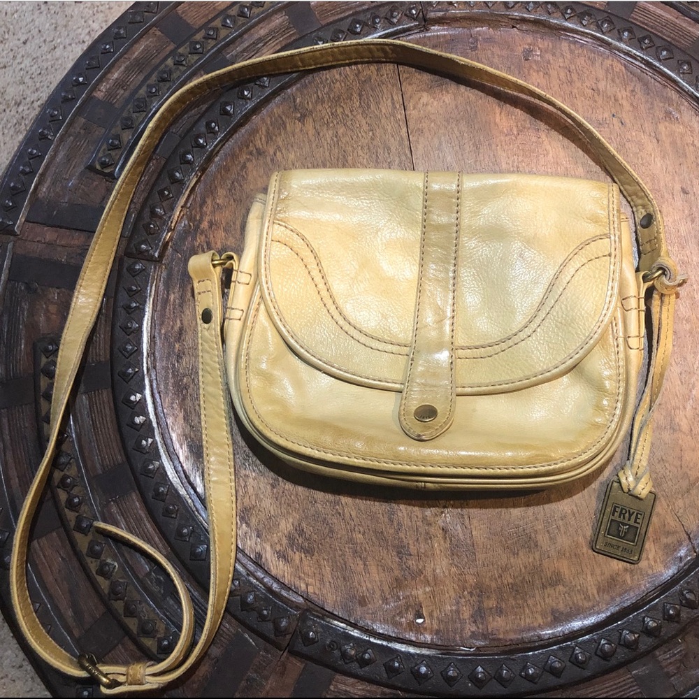 Yellow Crossbody Frye Purse